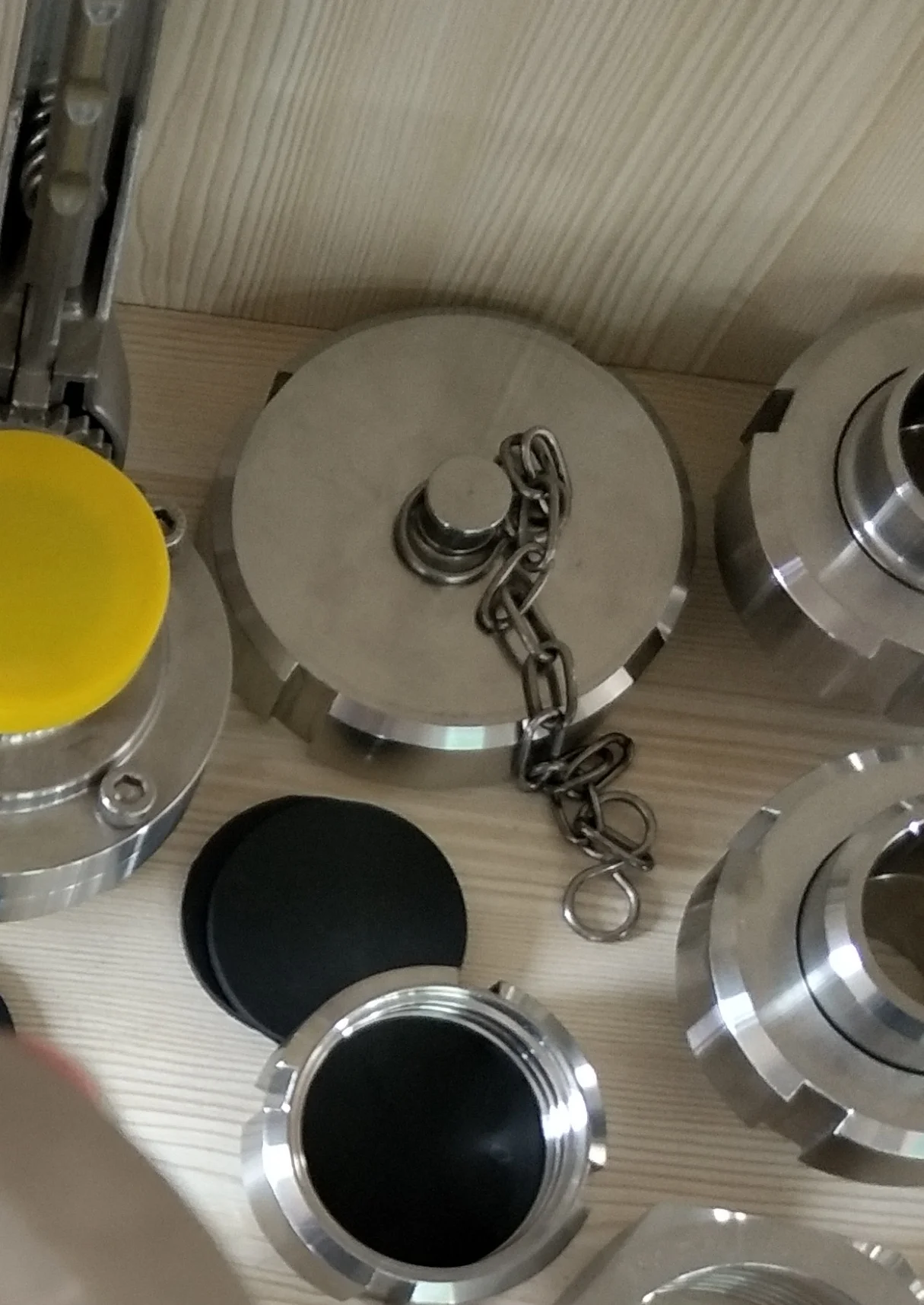 Food Grade sanitary end cover stainless steel blind cover/blank cover