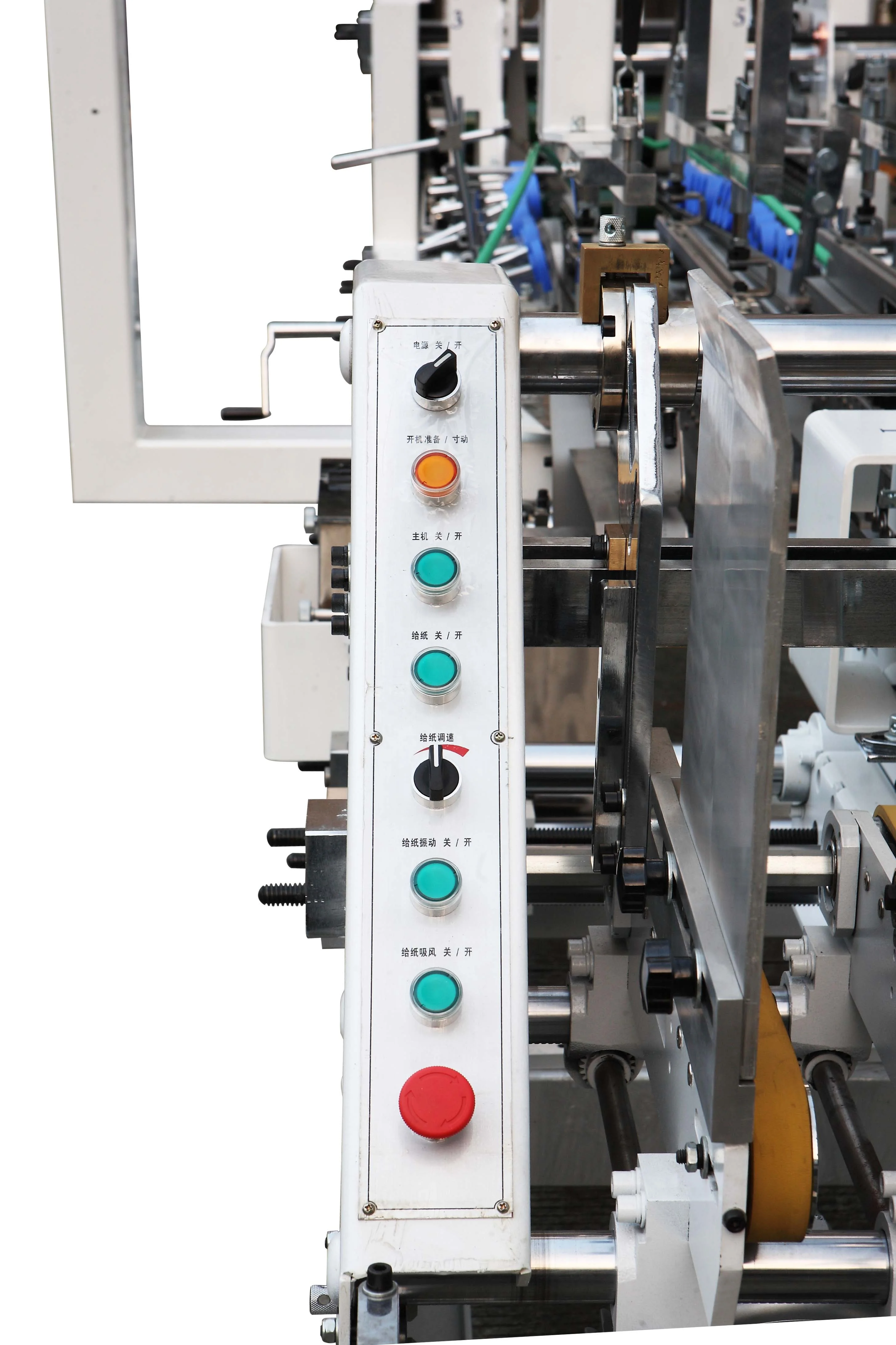 Manually folded carton packaging glue machine for standard box double sides box