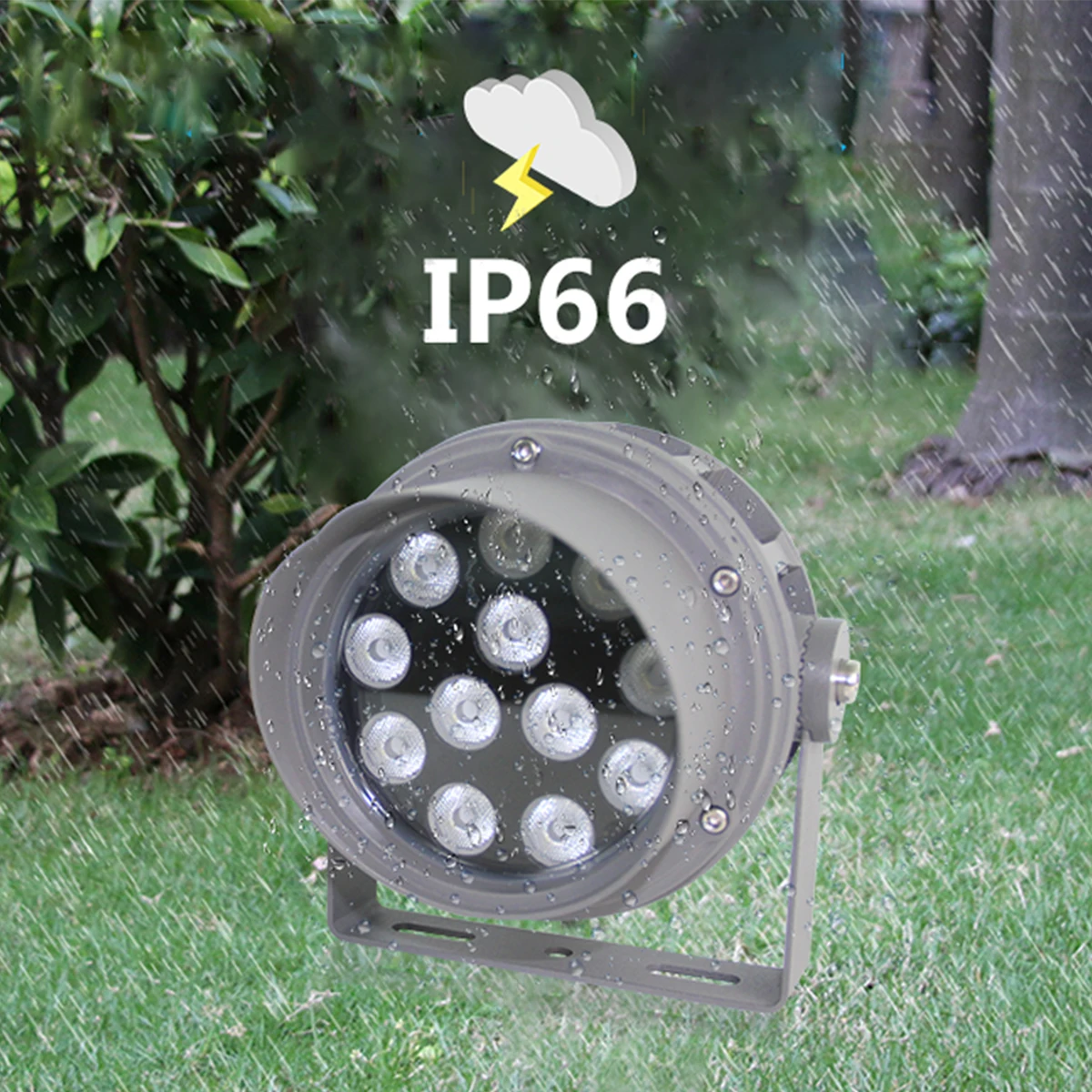 Заводской водонепроницаемый Светодиодный прожектор castom IP66 наружный DMX512 rgb 24 Вт RGBW