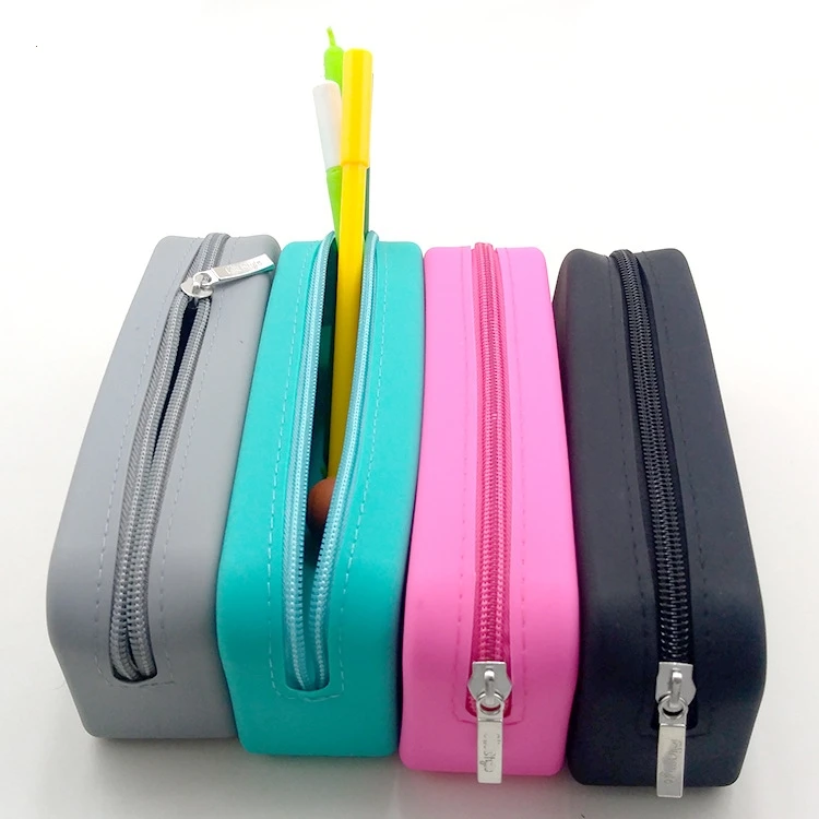 Customized Soft Silicone School Pencil case Pencil Box for Kids