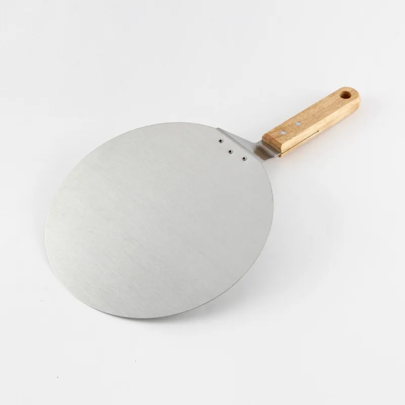Baking tools Spot stainless steel pizza spatula wooden handle cake pizza transfer spatula