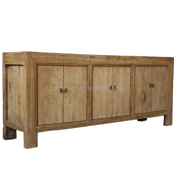 Китайский античный Азиатский шкаф из натурального переработанного дерева