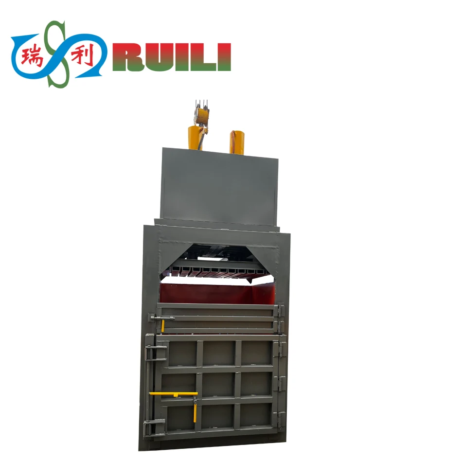 Vertical hydraulic baler for plastic bottles /wool/cartons/garment plastic press machine