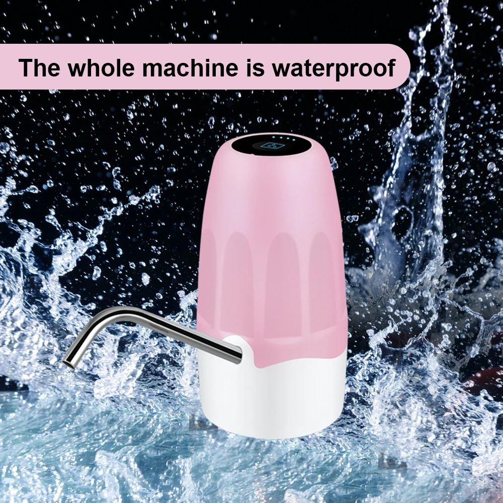 one button home press rechargeable smart water dispenser bottle pump