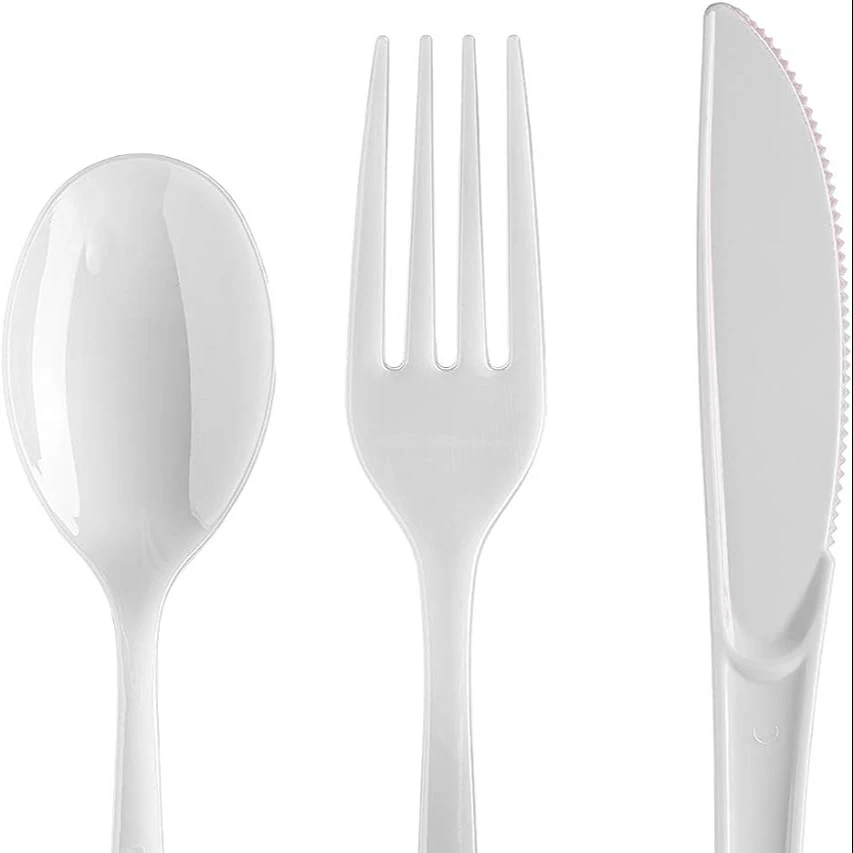 Пластиковые Ложки одноразовые столовые приборы биоразлагаемые кукурузные крахмалы