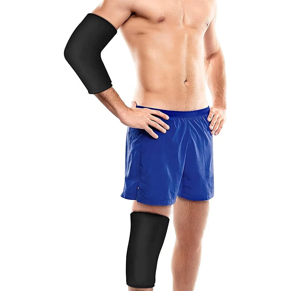 Reusable Hot Cold Therapy Compression Sleeve Ice Pack Gel Freeze Sleeve for Arms Knees Legs Elbow