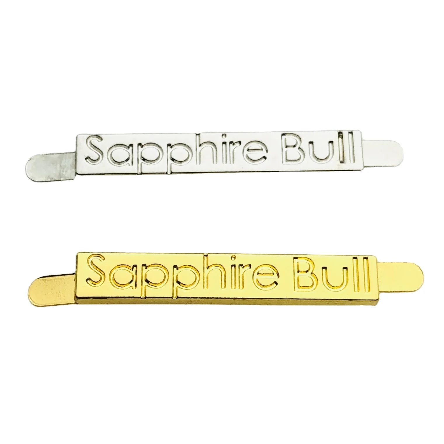 Personal custom private decorative name metal label for purse handbags