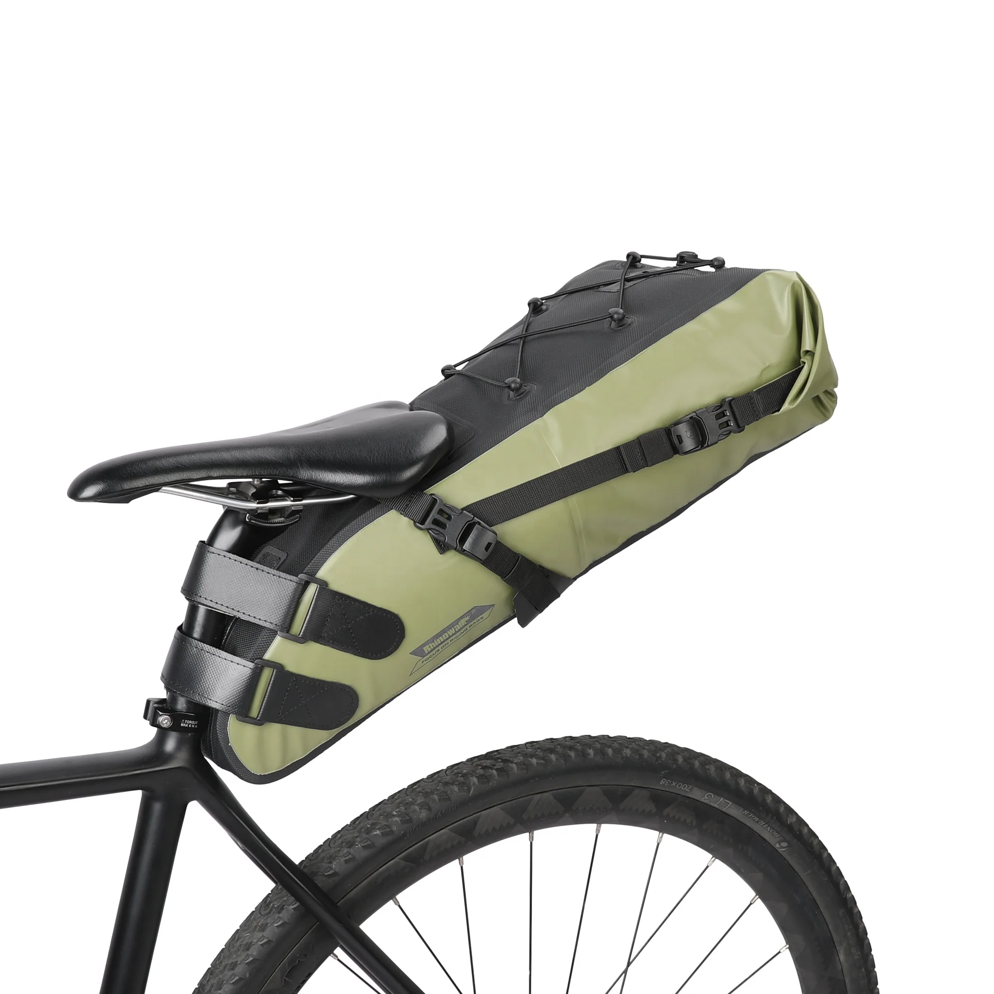 Private Label Rhinowalk 13L Bike Saddle Bag for Rear Rack Waterproof Durable Bicycle Tail Seat Pack Luggage