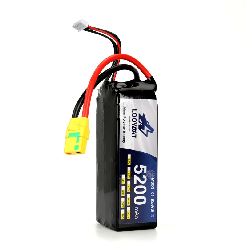 Good Quality Lithium Ion Battery Rechargeable Batteries Lipo Battery Europe UAV Drones 7.4V 14.8V 22.2V 2S 4S 6S 5200mah LCO 6s