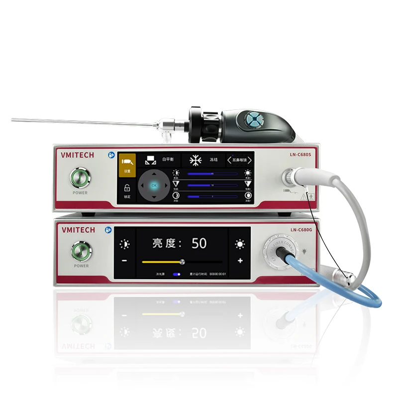 Portable HD 1080P ENT Device Medical Endoscopic Camera with LED Cold Light Source