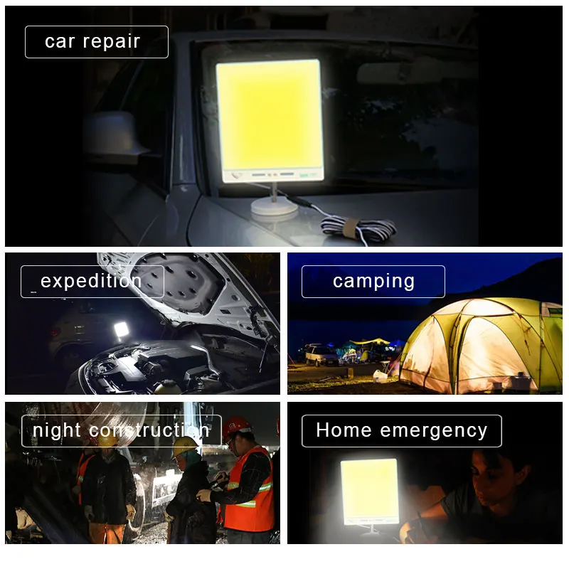 Factory Wholesale IP67 Portable 12V Solar LED Bulb Waterproof Camping Light for Outdoor Activities like Climbing Fishing Hiking