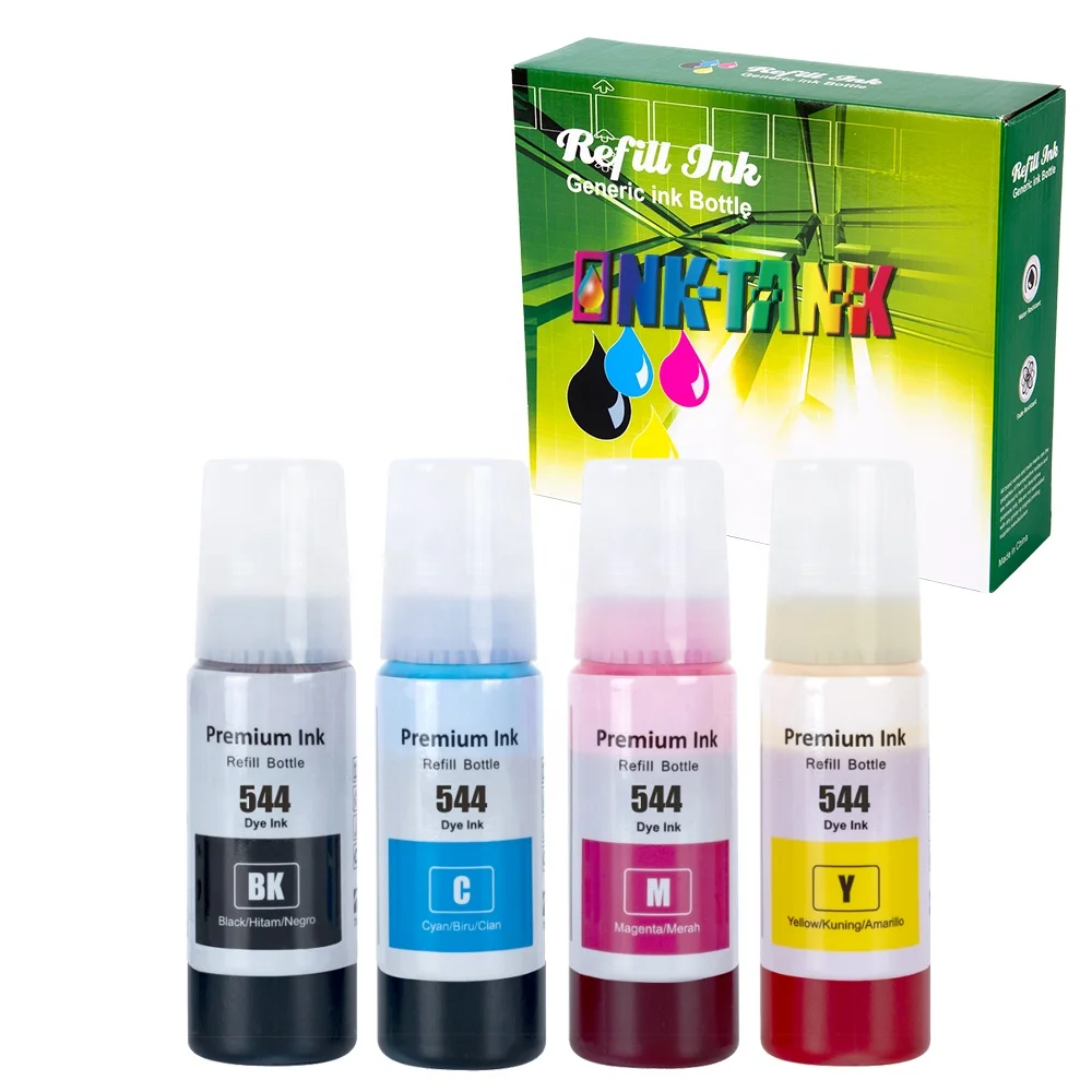 INK-TANK 003 544 T544 664 Premium Color Compatible Refill Dye Ink Tintas for Epson L3110 L1110 L3116 L3150 L3156 Printer