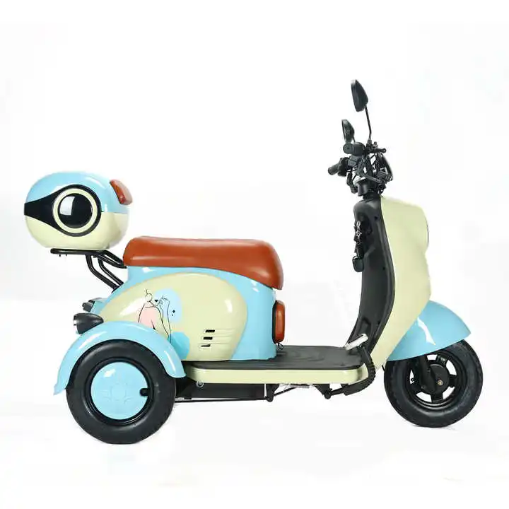 Центральный двигатель E-Tricycle на заказ заводской экспорт Лидер продаж 650 Вт/800 Вт Электрический трехколесный пассажирский велосипед