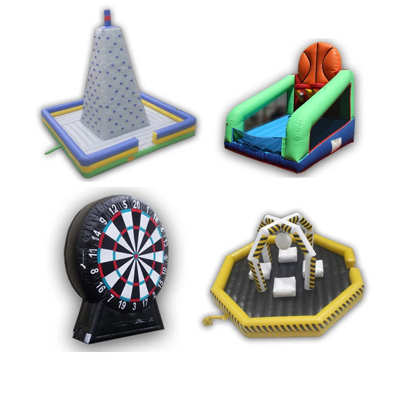 China Factory Price Air Mountain Playground Outdoor Jungle Gym Inflatable Game With Walls