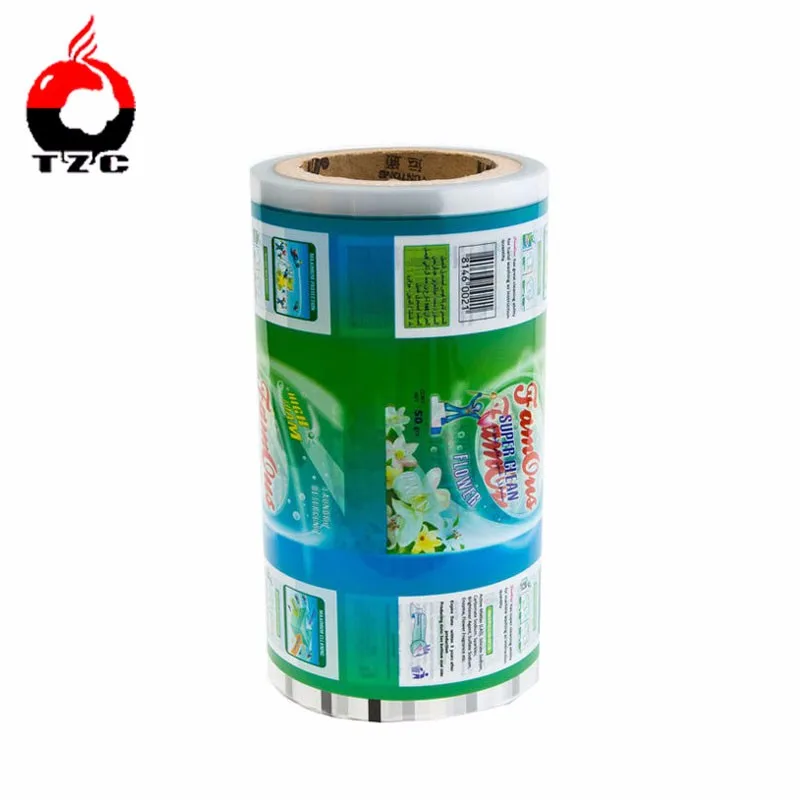 Gravure printed bopp pe composite plastic soap bar packaging film on roll