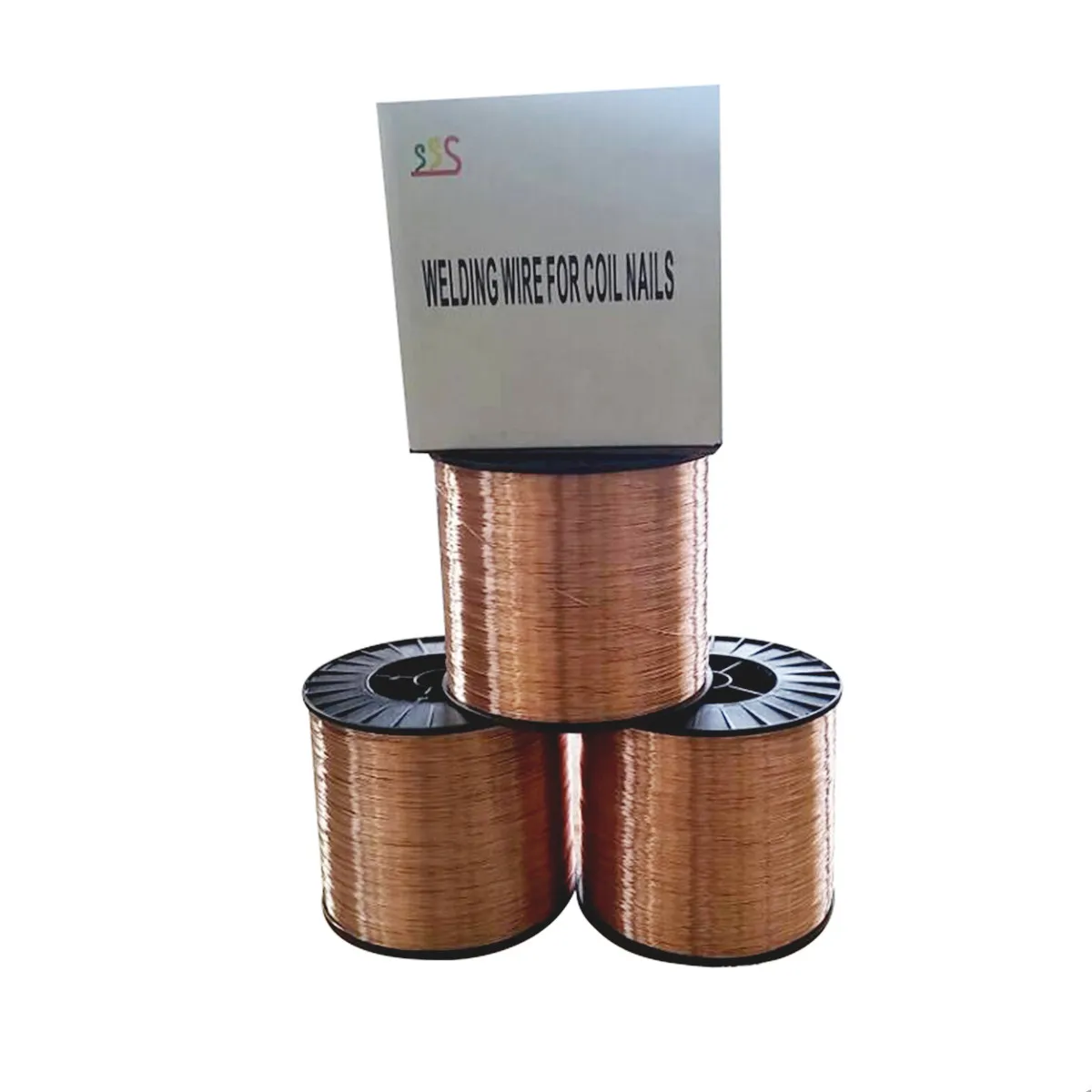 Plastic Spool Copper Coated Mild Steel Coil Nails Welding Wire