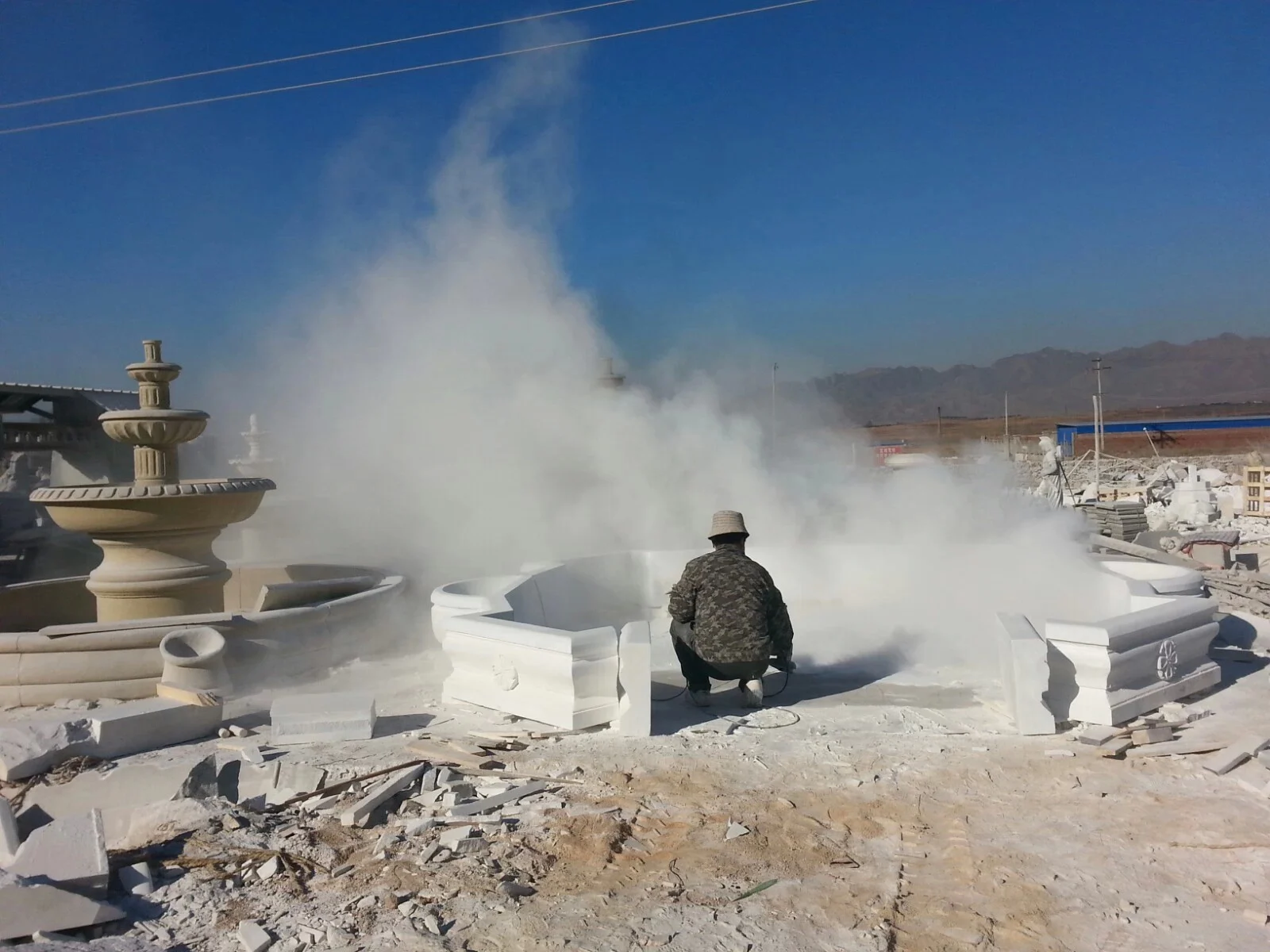 Wholesale Rock Stone Waterfall Indoor Tabletop Cascading Fountains Contemporary Stone Decorative Water Feature for Home Office