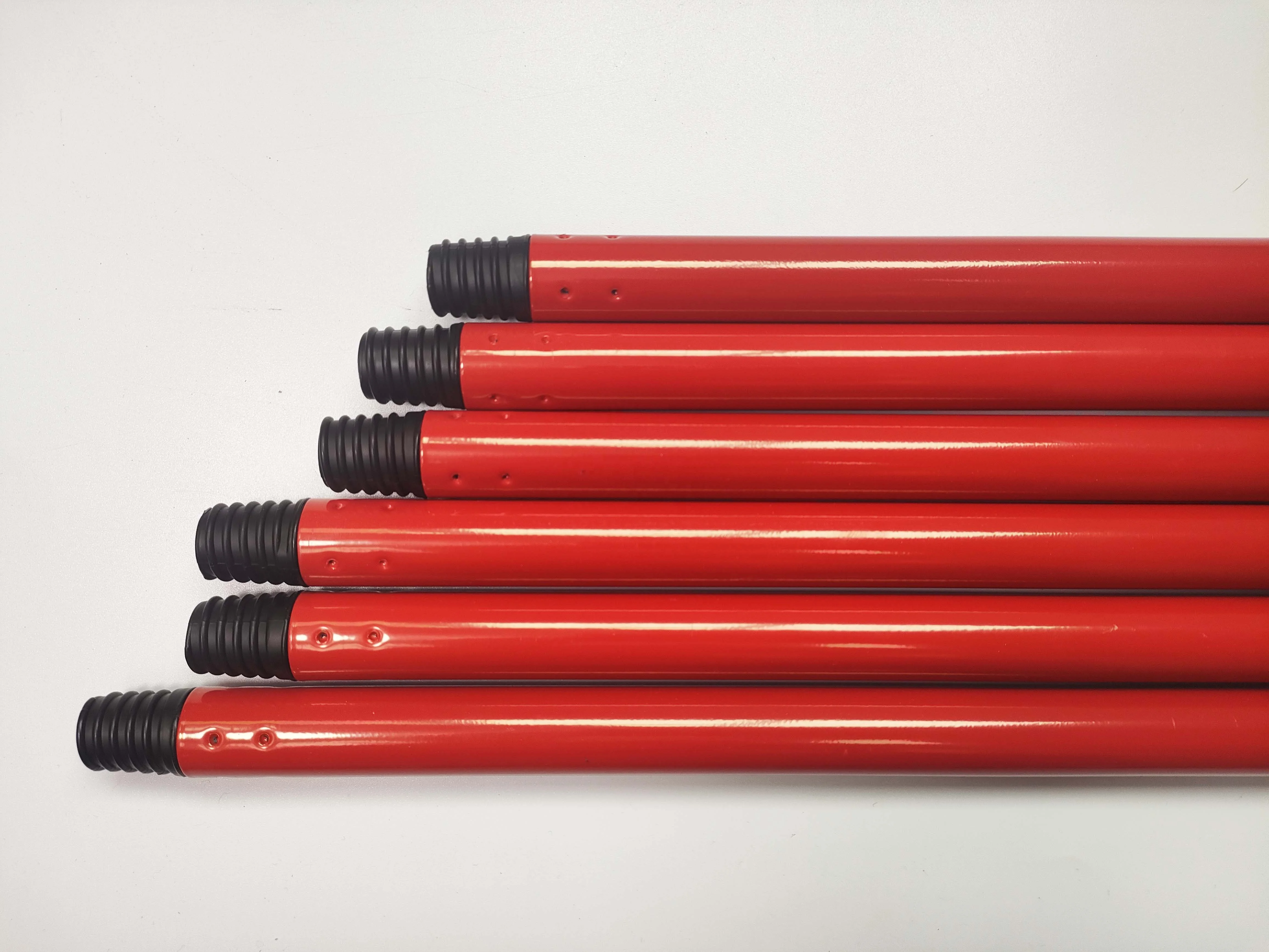 Super High Quality Pet Hair Removal Broom Handle Brush Handle Red Color Metal Stick