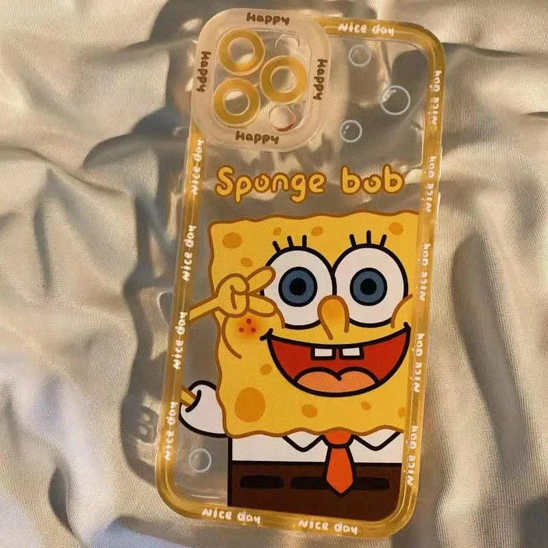 Hot sales Cartoon Patrick and Sponge Mobile TPU Phone Case For iPhone 14 13 12 11 X Pro