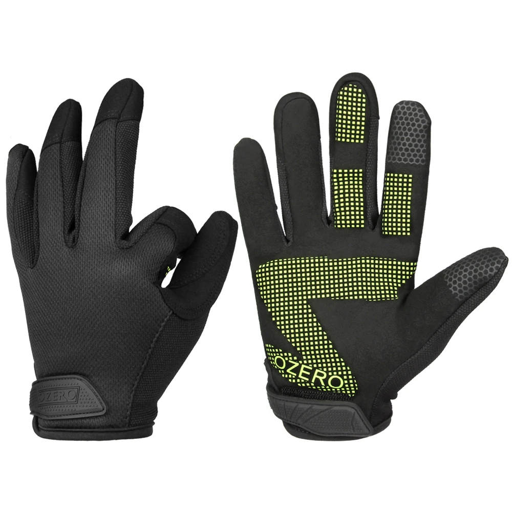 OZERO Work Gloves for Men Touchscreen Mechanic Gloves Flex Grip Non slip Palm Working Glove for Tactical Mechanic Hunting