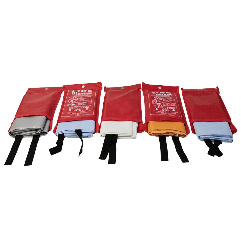 Direct Factory Sale Kitchen Emergency Fiberglass Fire Blanket Silicone Coated