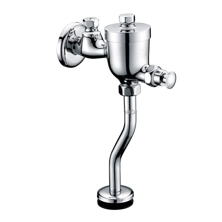 Good selling brass material modern toilet manual pressing water saving toilet urinal flush valve