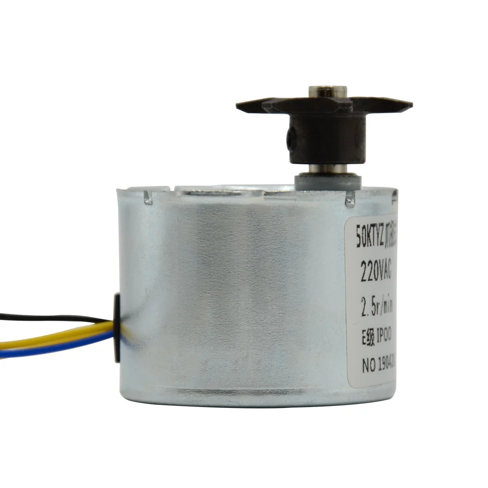220v low speed AC synchronous motor 50ktyz with capacitor for industry incubator 6-10W