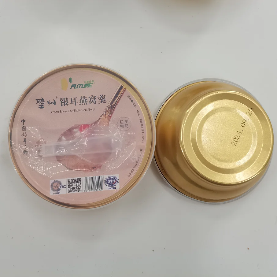 Hot Selling Instant Tremella Soup Healthy Breakfast Food White Fungus & Birdnest Soup in Packed Bowls
