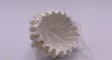 Фабричная 100% Экологичная белая корзина из древесной целлюлозы фильтрующая бумага