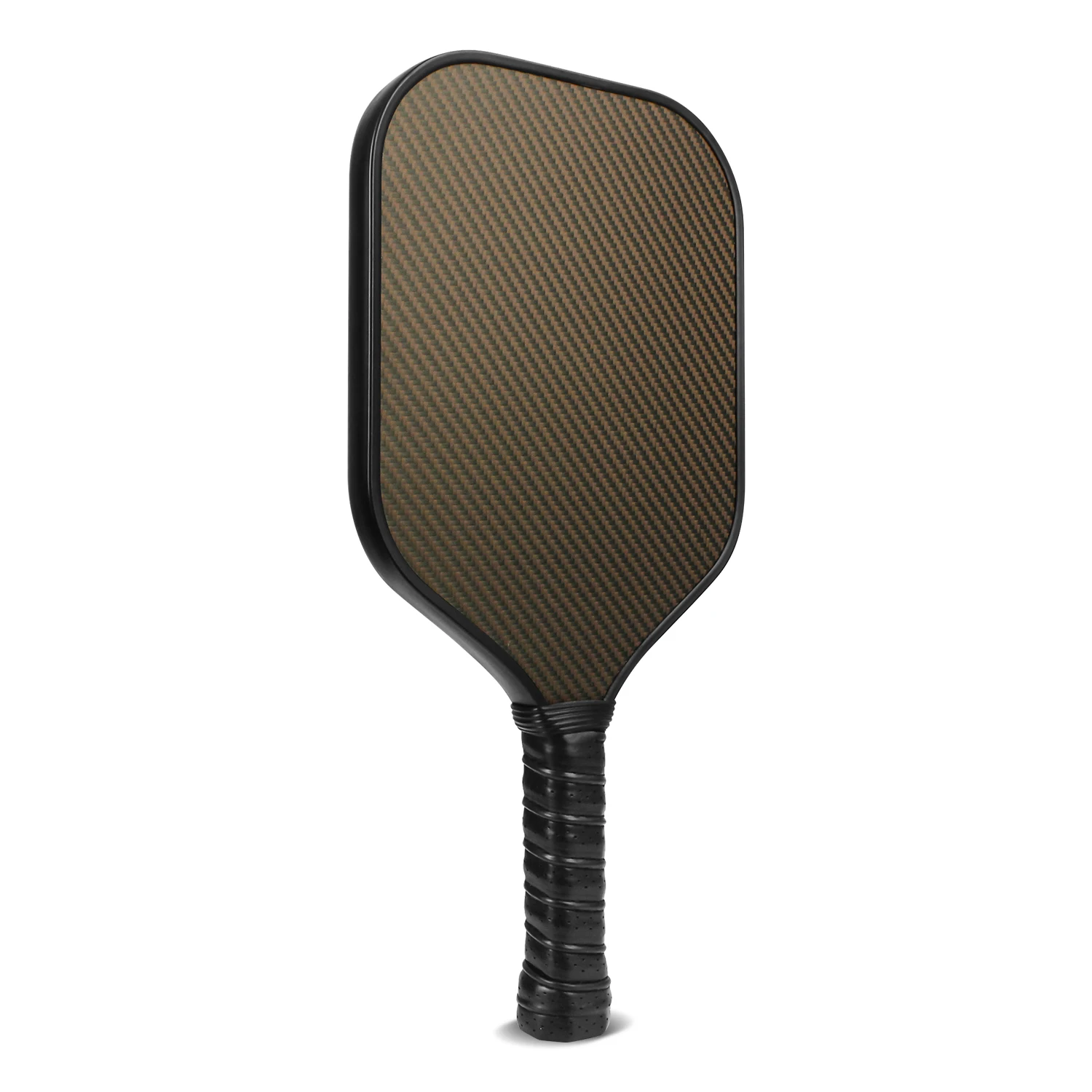 Popular texture 3K kevlar pickleball paddle Kevlar Cold Pressed Raw Carbon Fiber Pickleball Paddle