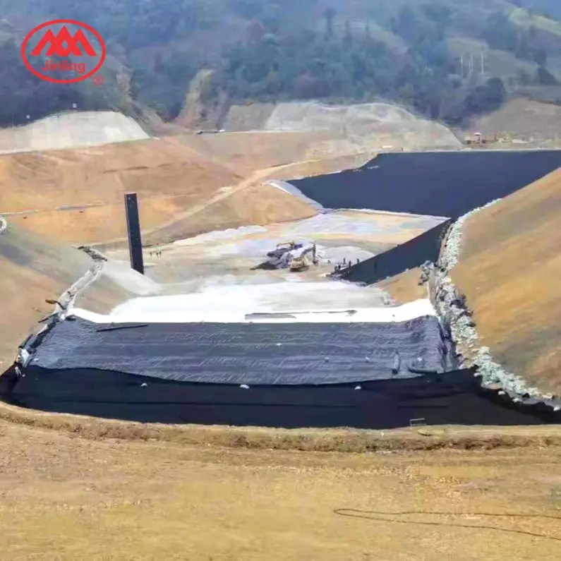 0.5Mm 0.75Mm Shrimp Pond Catfish Farm Liner 0.3-3.0Mm Geomembranes Geosynthetics Hdpe Pondliner