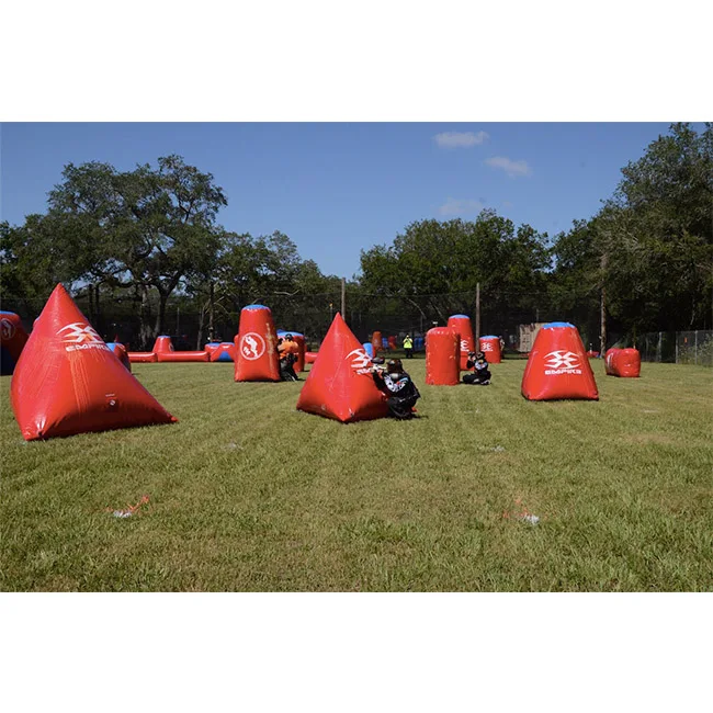 Custom Commercial inflatable paintball course Bunker Paintball Inflatable Paintball Bunkers Arena For sale