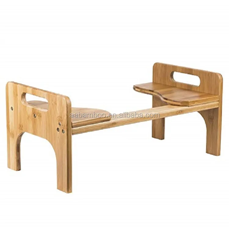 Bamboo bathroom squatty potty toilet stool