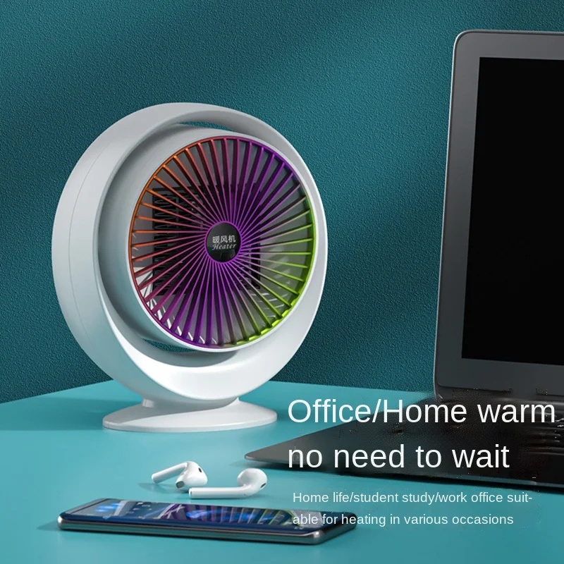 Amazon Top Sale 220V PTC Table Heater Fan Radiator With Projection Lamp Hand Warmer Rechargeable Household Accessory