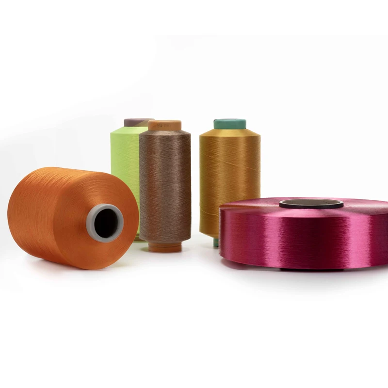 Factory wholesale price polyester POY DTY FDY filament yarn96 color yarn