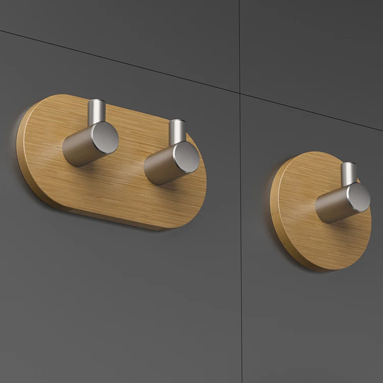 Hot Selling Removable Stainless Steel Living Room Bathroom Towel Clothes Key Hang Hooks