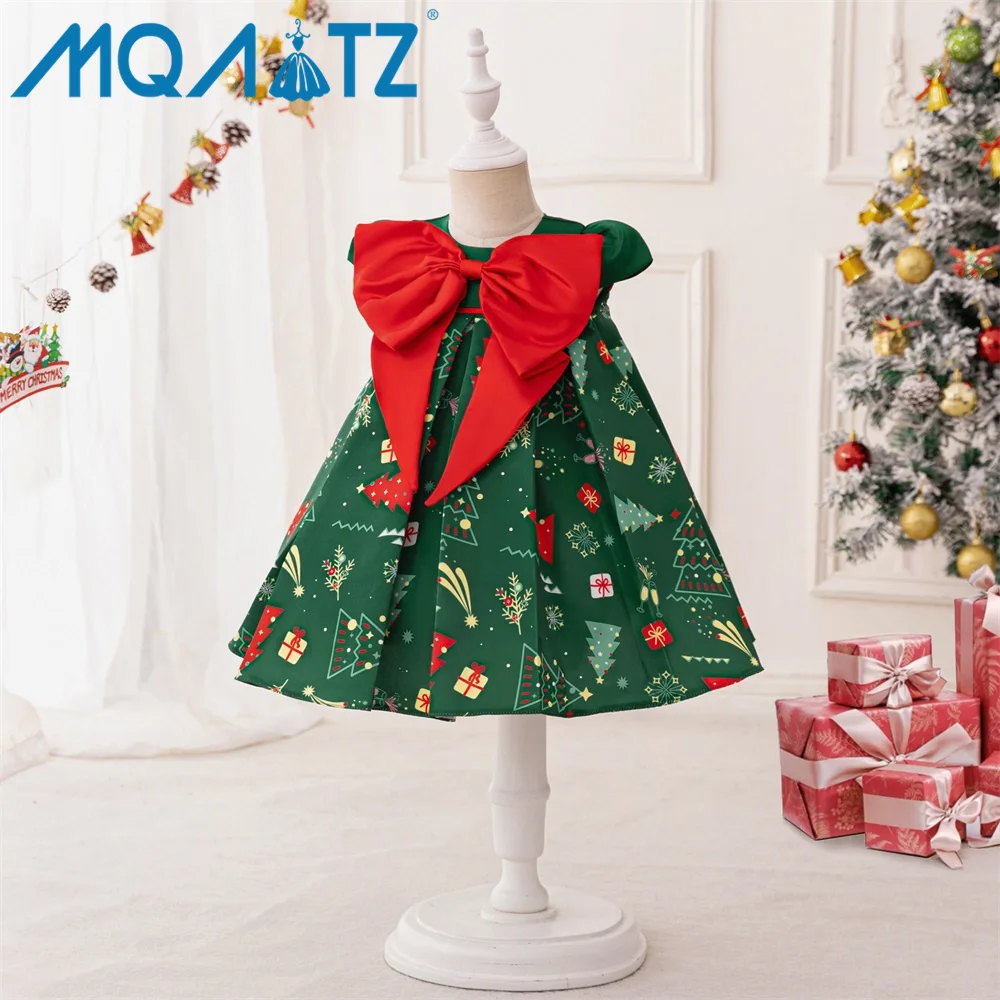MQATZ Girls Formal Dresses Sleeveless Mini Print Design Age Group 2 Years Summer Season Christmas Party Wholesale