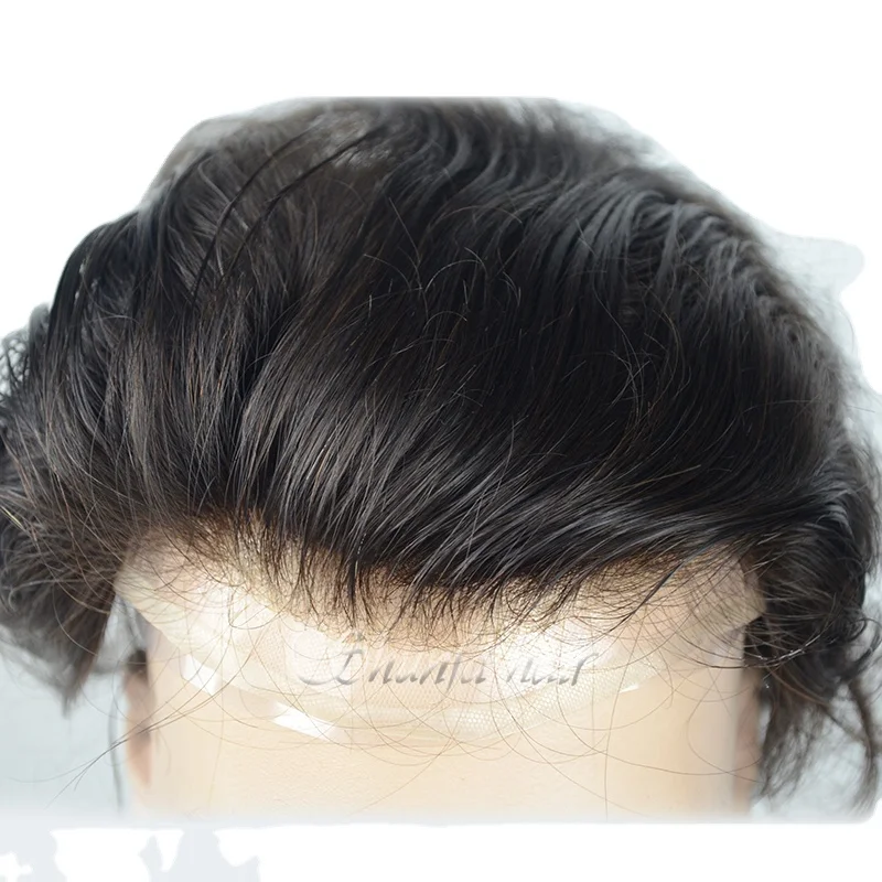 Natural hairline with high quality hot sale toupee for men
