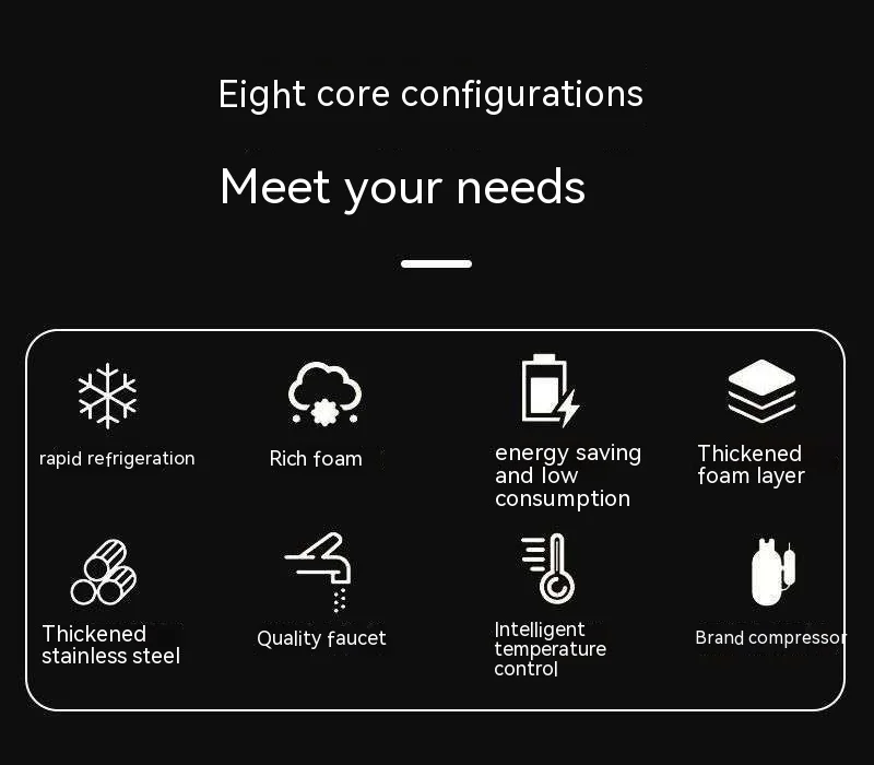 2024 Commercial Keg Filling Machine Stainless Steel U-Shape Multi-Tap Beer Dispenser with Compressor Cold and Fresh Keg Cooler