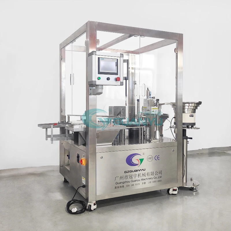 Guanyu Filling Capping Labeling Line Automatic Vial Filling Machine 10 Ml Essential Oil Tiny Glass Ampoule Filling Machine