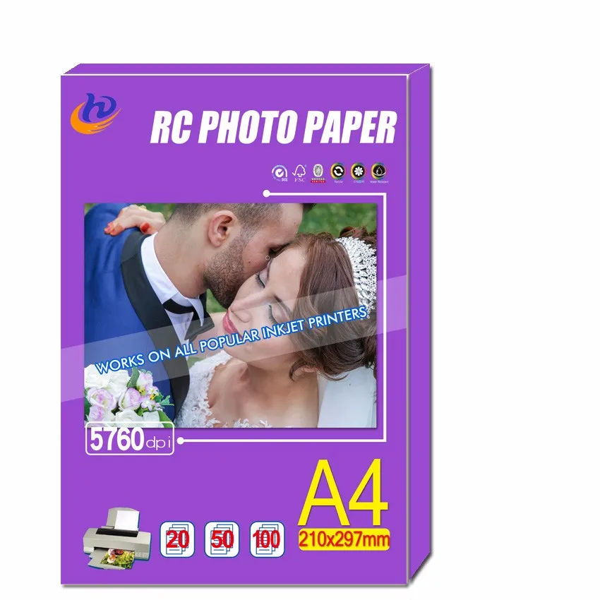 rc pearl luster silky Satin photo paper professional manufacturer factory supply 240gsm 260gsm 280gsm