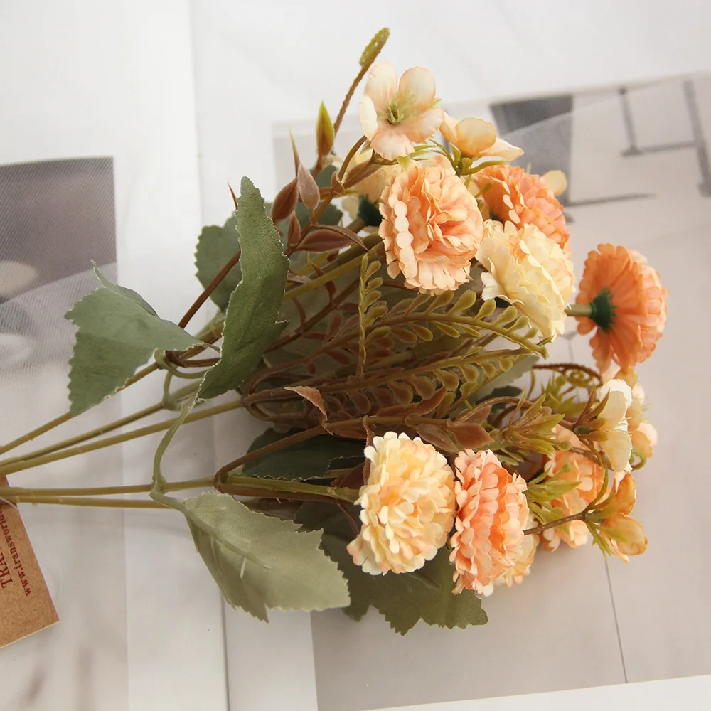 Cheap Price Carnation Flowers Artificial Decoration Flowers For Wedding Table Centerpieces Decoration Floral Arrangement