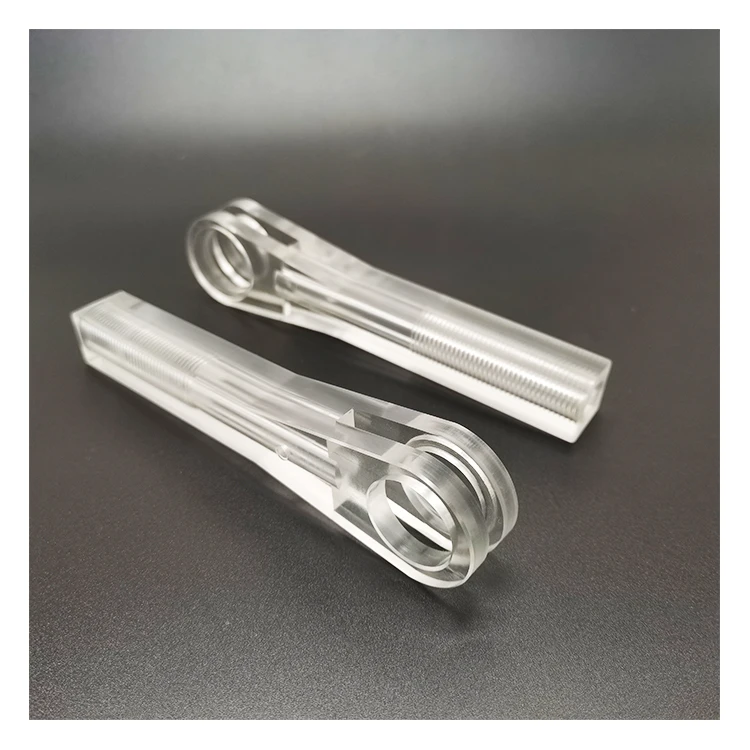high precision Transparent glass plastic machined parts precision cnc precision machining machined spare parts