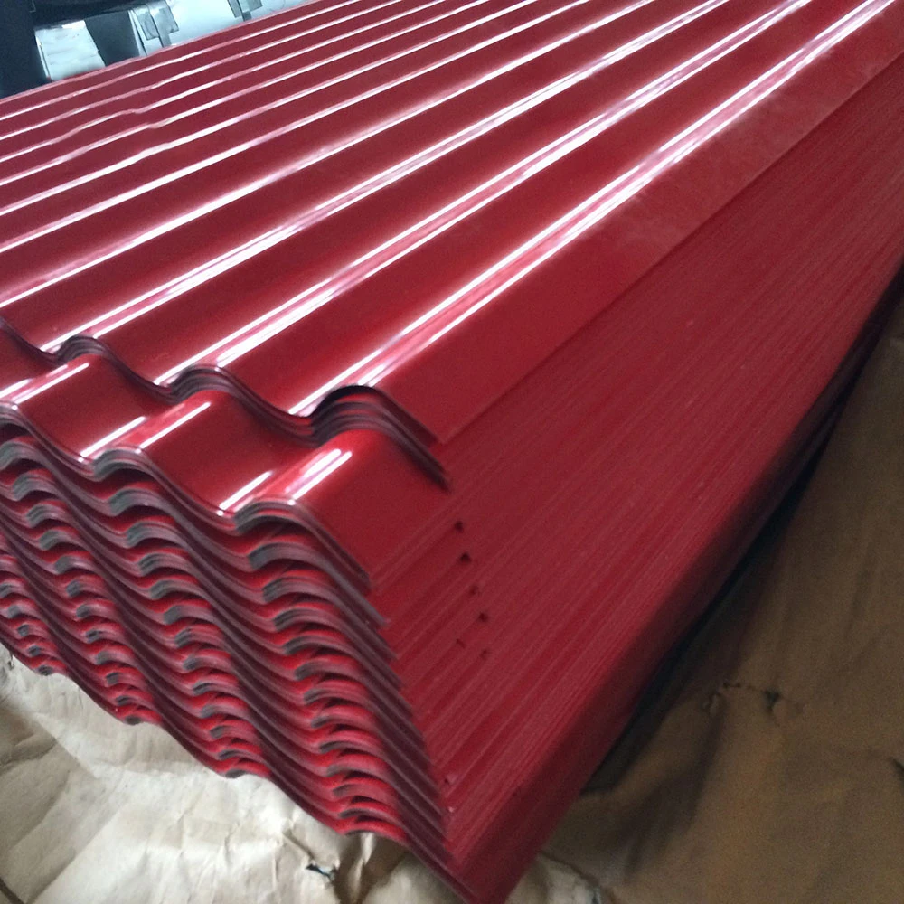 cheapest 0.4mm 24 26 gauge corrugated prepainted steel roofing sheets