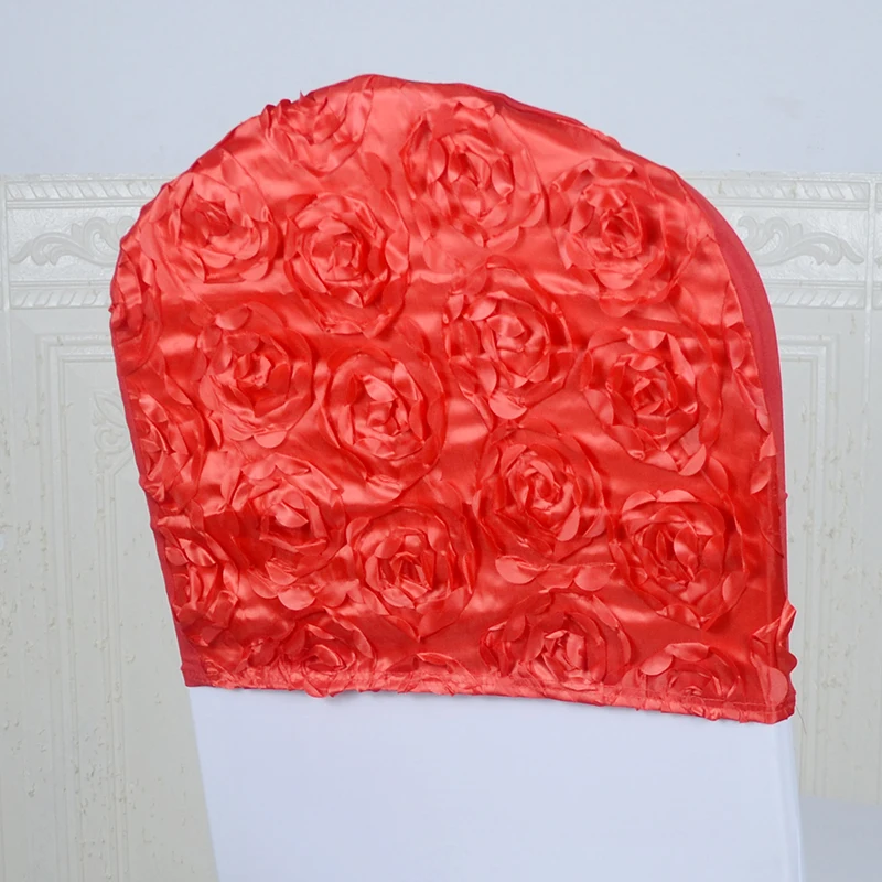 spandex rose rosette flower chair sashes for chair cover
