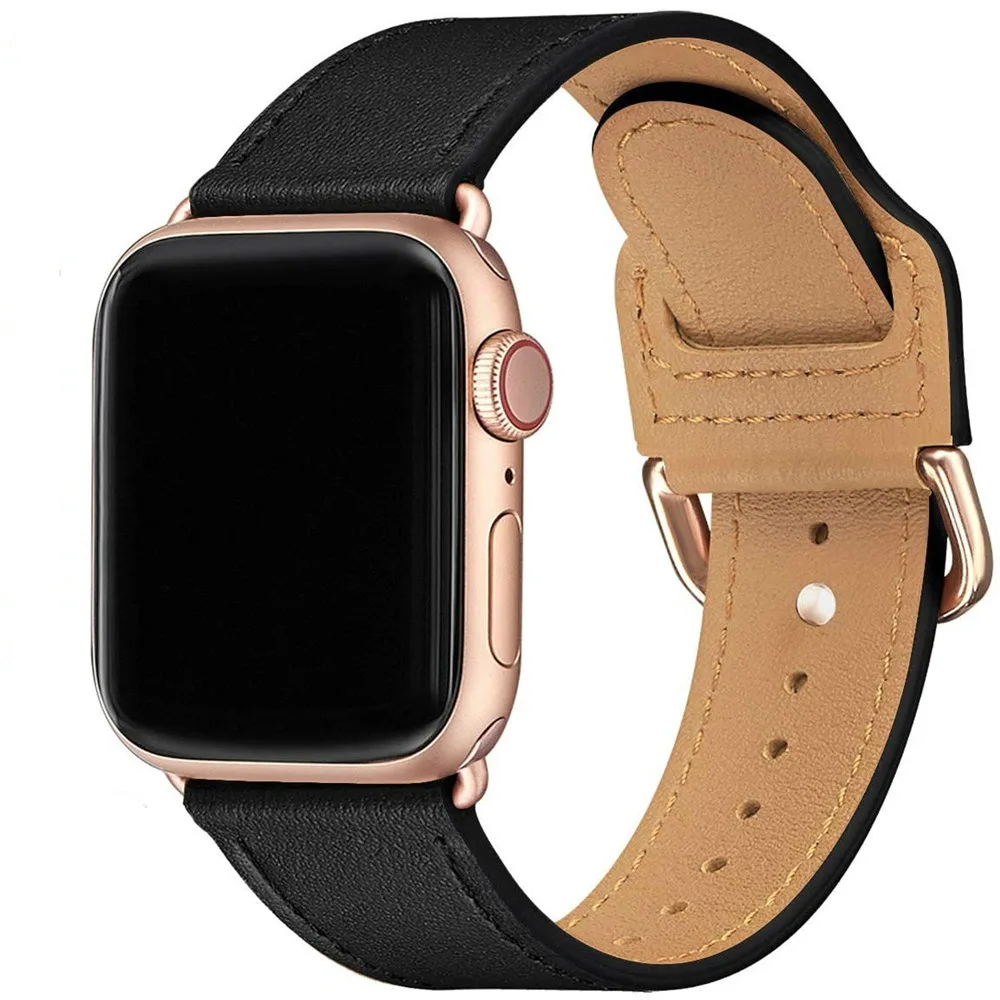 Лидер продаж аксессуары для умных часов 38 40 мм 42 44 Iwatch кожаный ремешок Apple