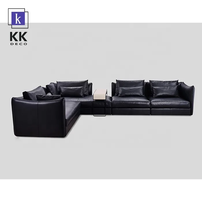 Professional Indoor furniture living room sectional chaise lounge suite sofa set