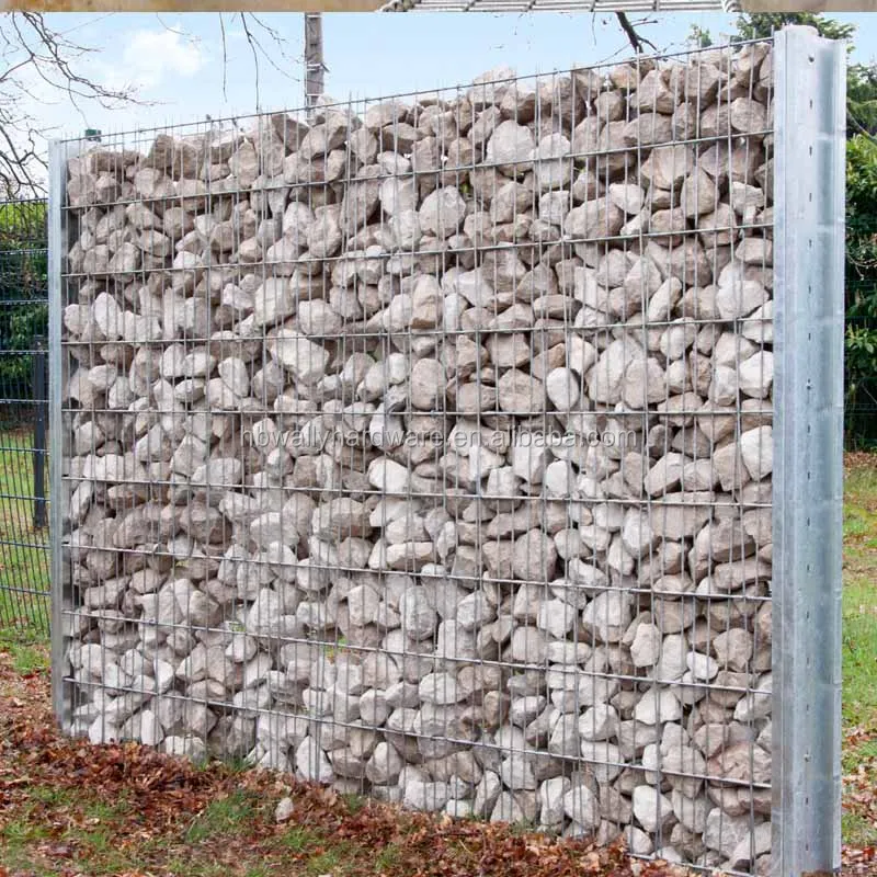 
Galfan Coating Wire Mesh Stone Cage Welded Gabions for retaining wall 
