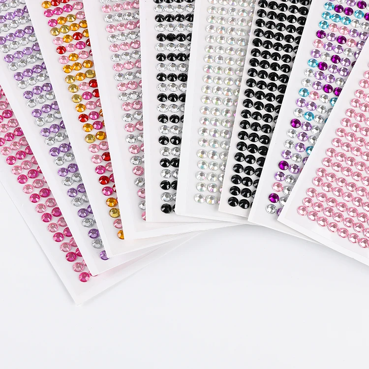 Пользовательские 3d наклейки для лица, кристаллы, наклейки, стразы, самоклеящиеся стразы, самоклеящиеся наклейки