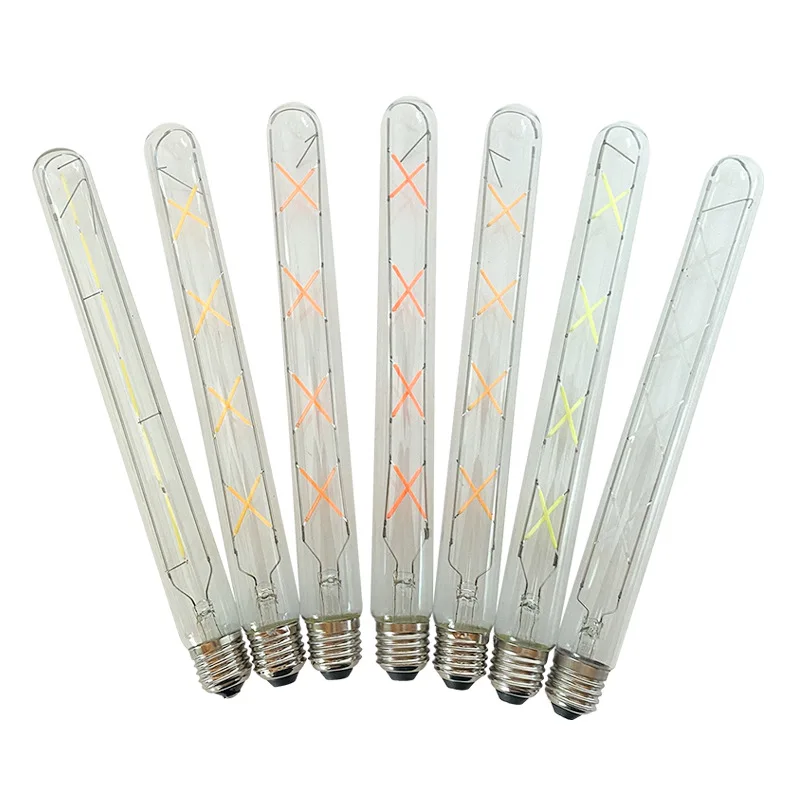 T30 T125 T225 T300 decorative long vintage tubular dimmable led filament bulb light